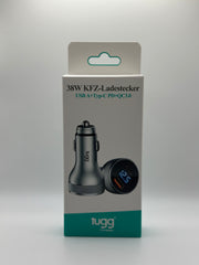 Tugg 38W KFZ-Ladestecker – USB-A & Typ-C mit PD & QC3.0